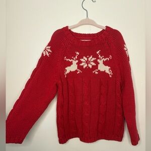 Lands’ End vintage / retro kids 5t holiday / Christmas sweater